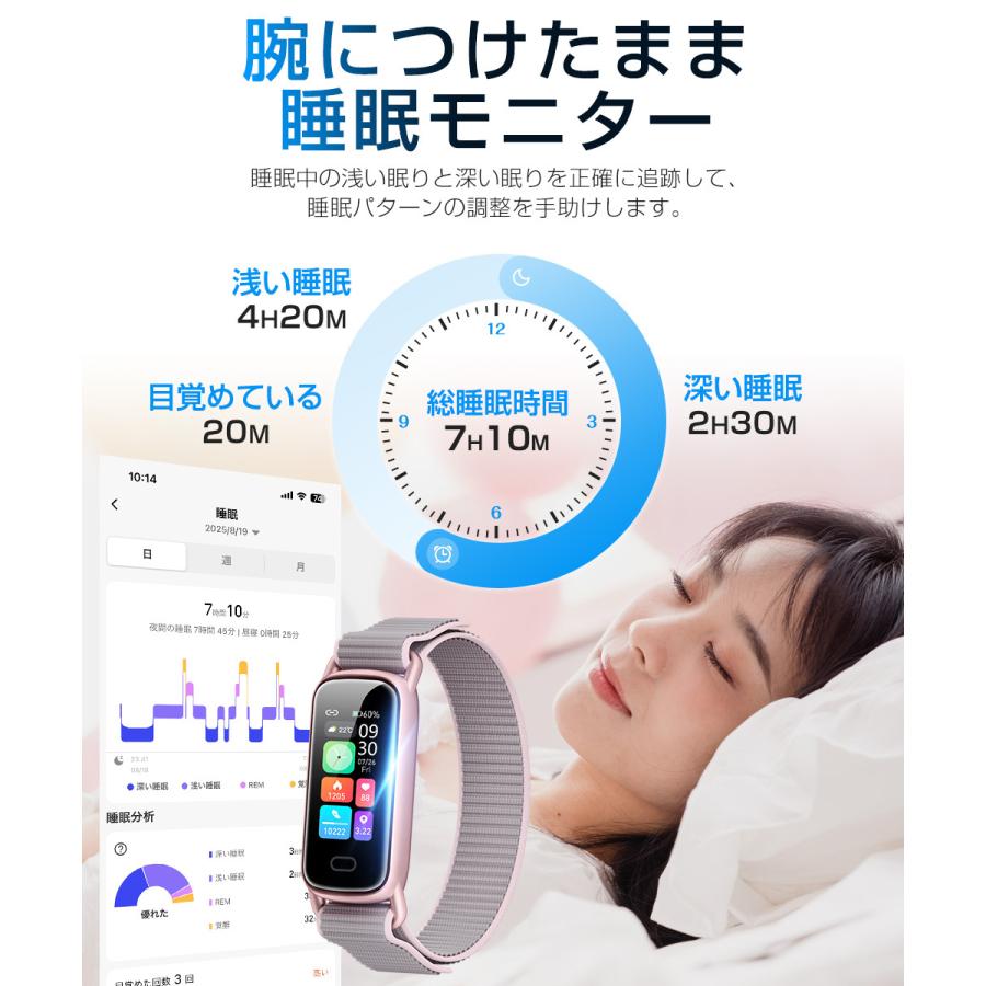 スマートウォッチ 血中酸素 心拍 歩数 カロリー 健康管理  腕時計 着信通知 IP68防水 睡眠 生理周期 ストレス測定 気分分析 大容量バッテリー  軽量 小型  GTL1 |  | 13