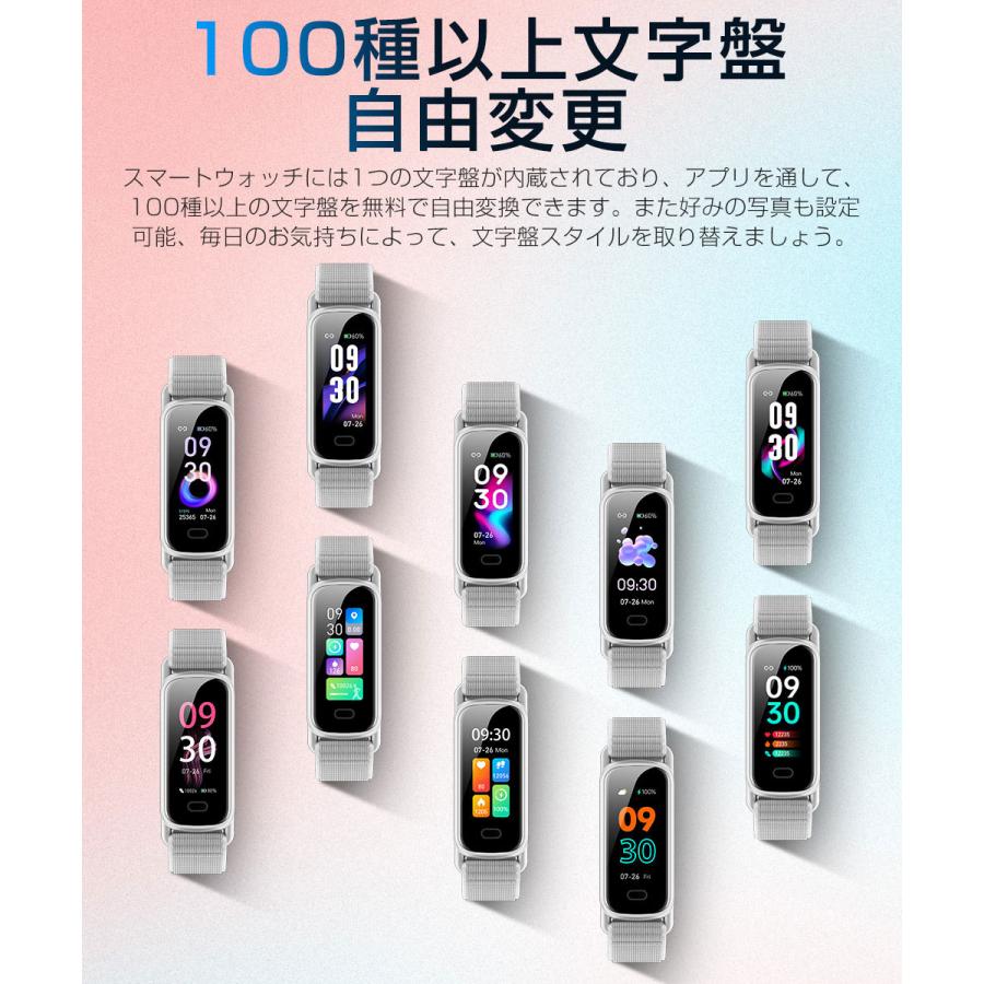 スマートウォッチ 血中酸素 心拍 歩数 カロリー 健康管理  腕時計 着信通知 IP68防水 睡眠 生理周期 ストレス測定 気分分析 大容量バッテリー  軽量 小型  GTL1 |  | 10