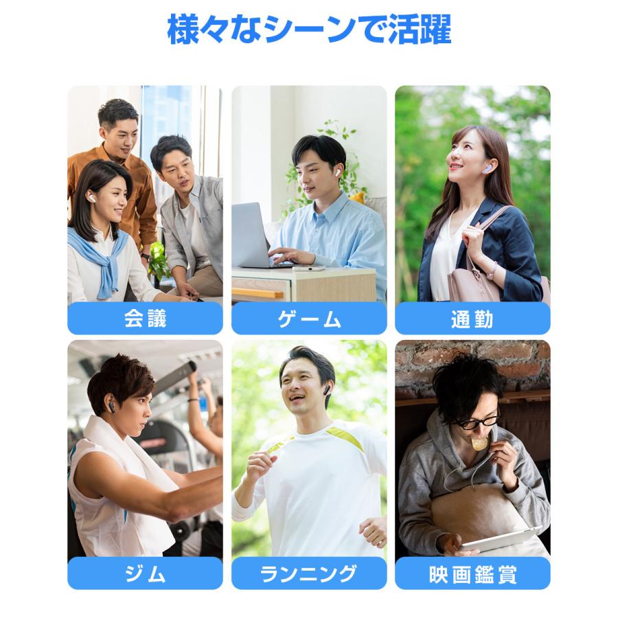 ワイヤレスイヤホン 2.01インチ大画面 Bluetooth イヤホン ANC ENC Bluetooth5.4 ヘッドホン 音楽再生 ブルートゥース イヤホン ノイズキャンセリング IPX45防水 |  | 19