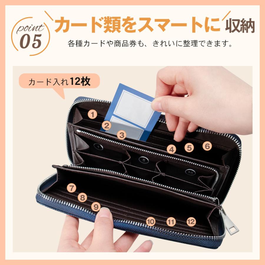 長財布 レディース メンズ 財布 大容量22ポケット カードケース 小銭入れ 大きく開く コインケース カード入れ 薄型 小物入れ 仕切り付き 札入れ 名刺 軽量 |  | 13
