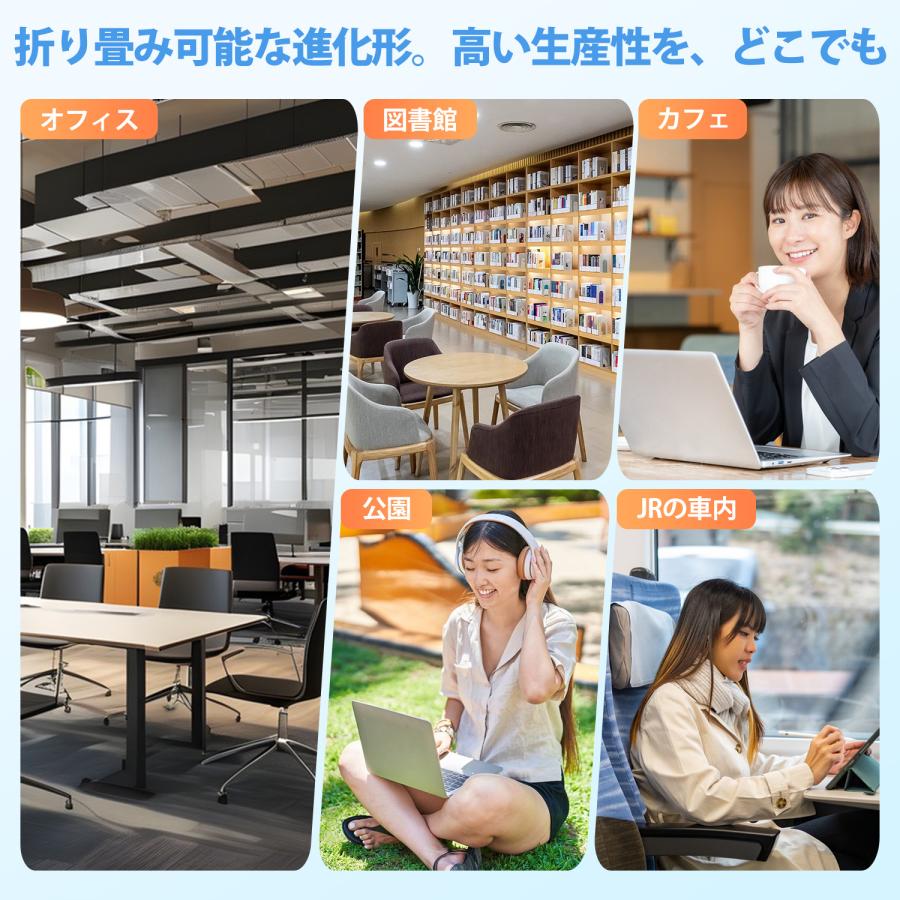 折りたたみ キーボード Bluetooth 日本語配列 タッチパッド＆テンキー付き ワイヤレスキーボード iOS Android Windows Mac 三つ折り Type-C充電式 小型 軽量 |  | 13