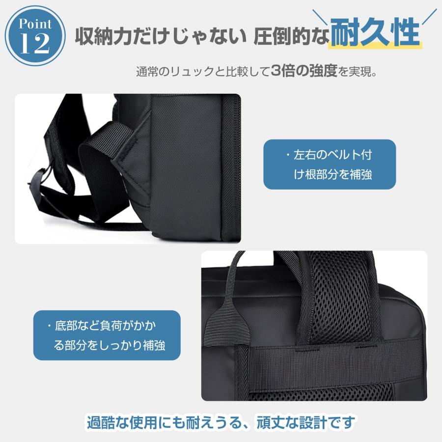 拡張できる リュック メンズ 大容量36L ビジネスバッグ 3Way リュックサック 17インチPC収納 キャリーオン PCリュック 防水 バックパック  180度開閉 男女兼用 |  | 16