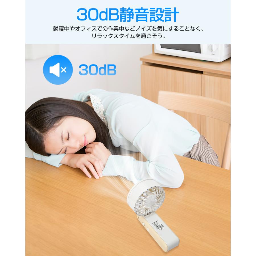 ハンディファン 強力 首掛け扇風機 100段階風量 卓上 USB扇風機 手持ち扇風機 静音 折りたたみ式扇風機 角度調整 LED残量表示 ストラップ付き 携帯扇風機 |  | 14