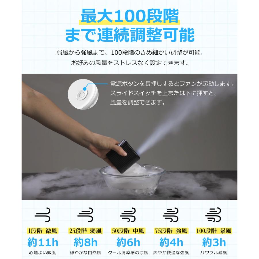 腰掛け扇風機 強力 首掛け扇風機 100段階風量 ストラップ付き ベルトファン LED残量表示 USB扇風機 静音 手持ち扇風機 Type-C充電式 卓上扇風機 携帯扇風機 |  | 09