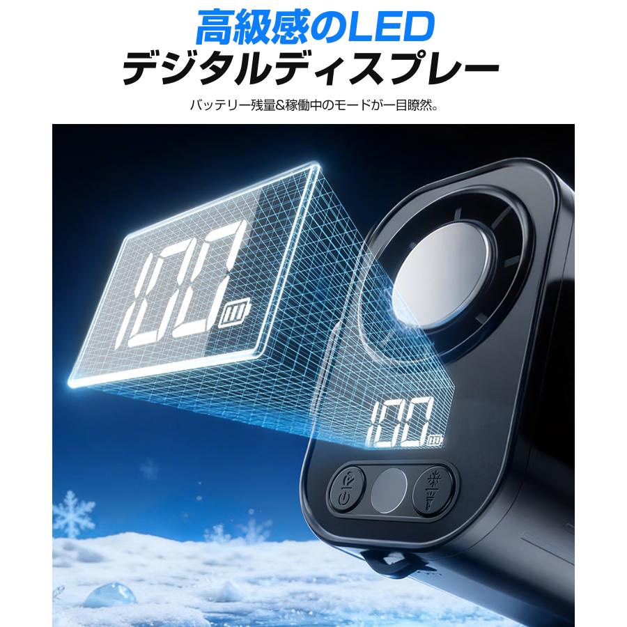 扇風機 腰掛け扇風機 強力 首掛け扇風機 冷却プレートストラップ付き 100段階風量 ベルトファン 懐中電灯 LED残量表示 USB扇風機 腰空調ファン 手持ち扇風機 |  | 13