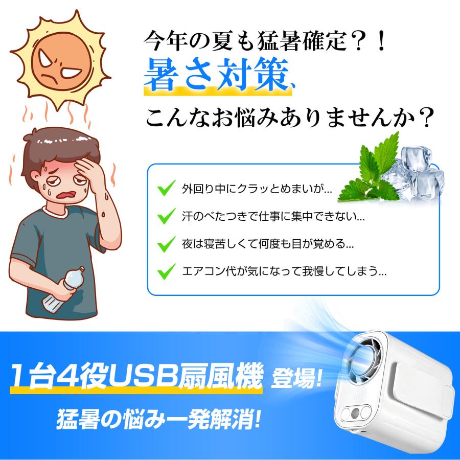 扇風機 腰掛け扇風機 強力 首掛け扇風機 冷却プレートストラップ付き 100段階風量 ベルトファン 懐中電灯 LED残量表示 USB扇風機 腰空調ファン 手持ち扇風機 |  | 03