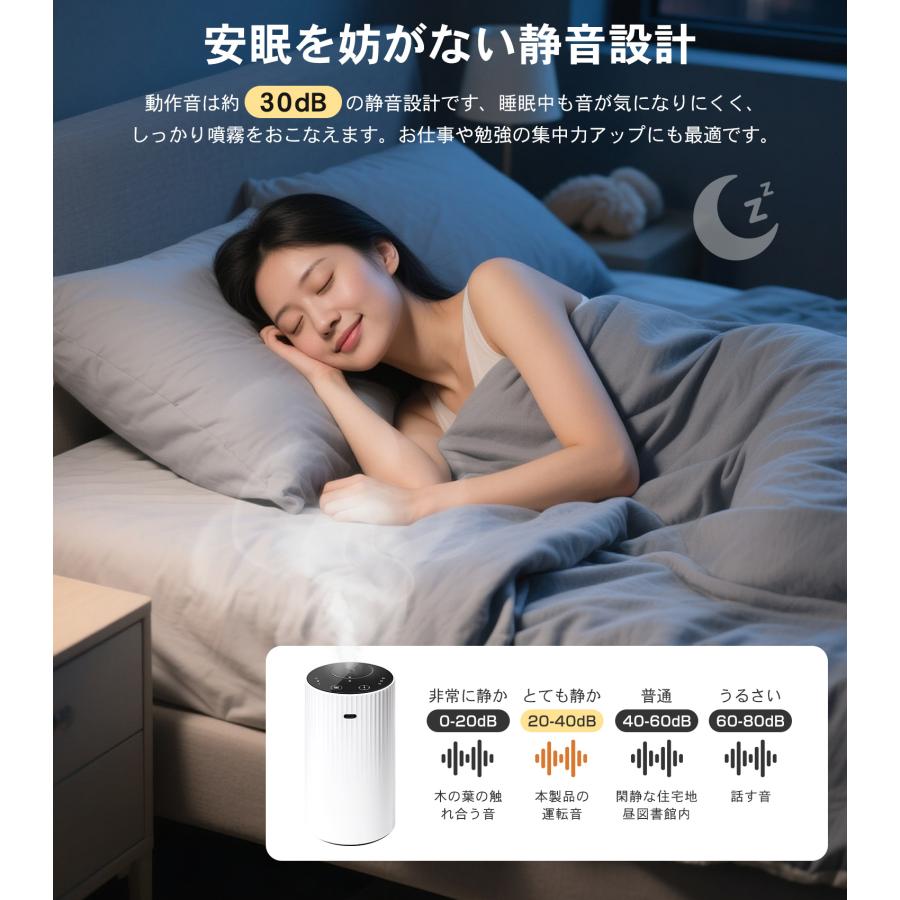 アロマディフューザー 水なし 車 ディフューザー 噴霧式 木目調 ネブライザー式  芳香器 コードレス 3段階ミスト量調整 消臭剤 トイレ 静音 20mlボルト付き |  | 17