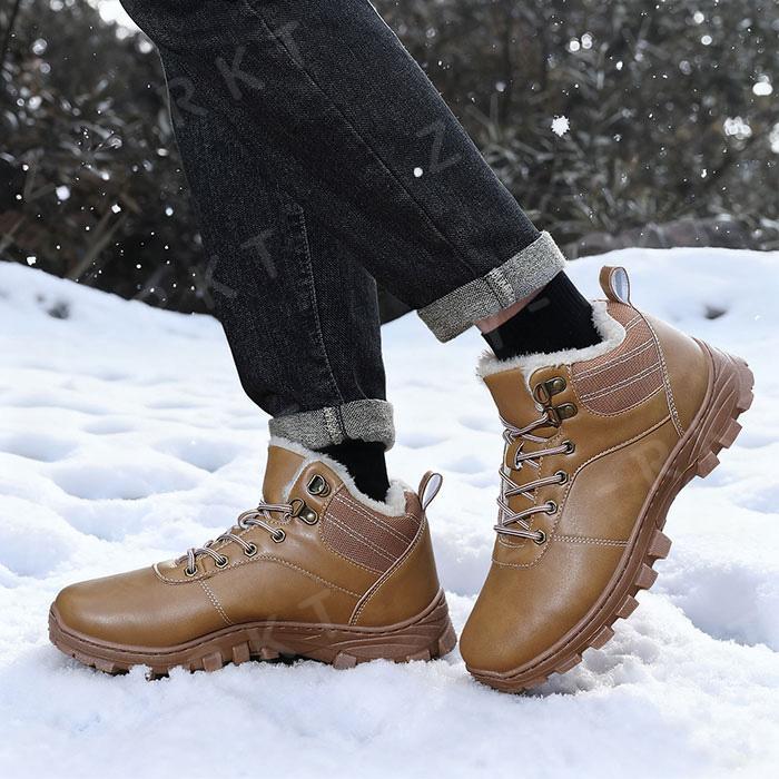 スノーブーツ ショート メンズ ハイカット 防水 防滑 ウィンターブーツ