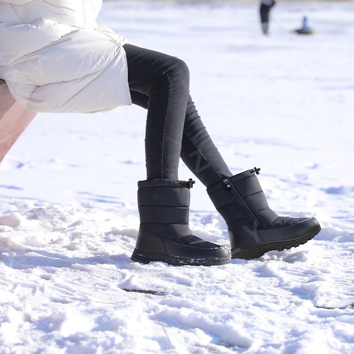 スノーブーツ レディース メンズ 長靴 防水 防滑 スノーシューズ
