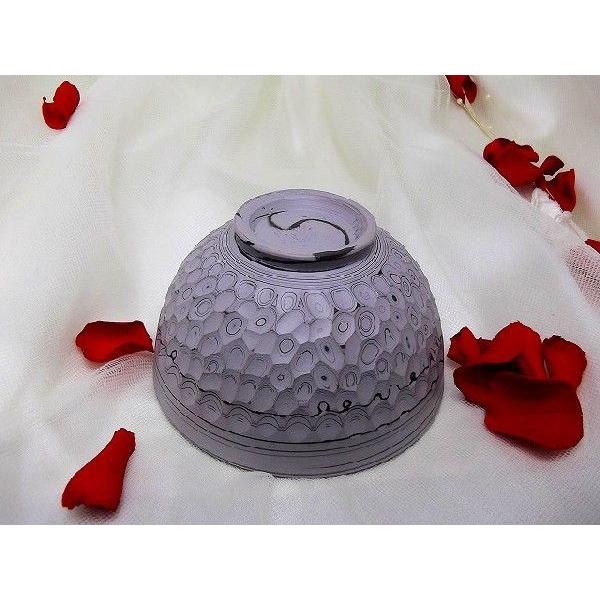 茶わん　常滑焼　憲児作 グレーライン　鎌倉堀練り込み　和陶器 |  | 02