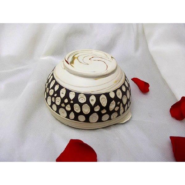 湯冷まし　常滑焼　憲児作　黒水玉カット練り込み　スープカップ　和陶器 |  | 01