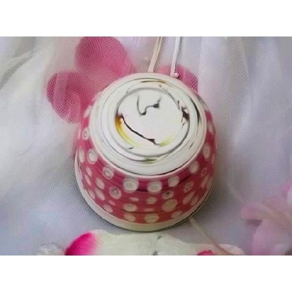 常滑焼憲児作 ピンク水玉カット練り込み湯呑 和陶器 |  | 02