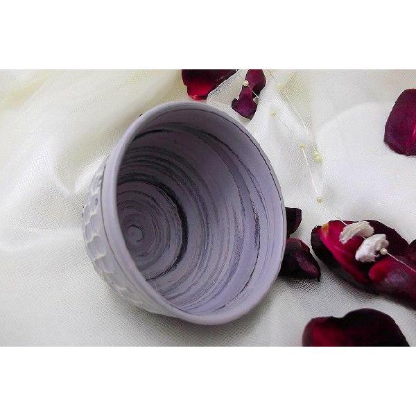 常滑焼憲児作 グレー鎌倉堀練り込み湯呑（単品） 和陶器 |  | 02