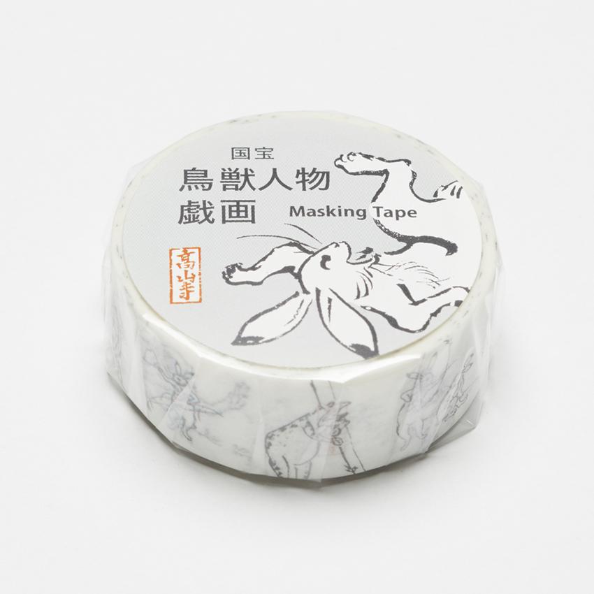 便利堂] マスキングテープ 鳥獣戯画 白 : 文具店TAG ONLINE Yahoo!店