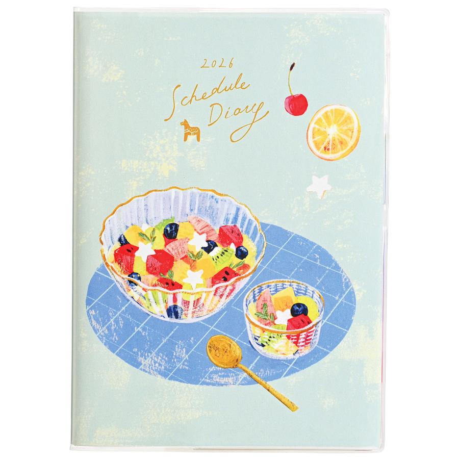 クツワ（KUTSUWA） 2026年 カラーインデックス手帳 B6週間 フルーツ