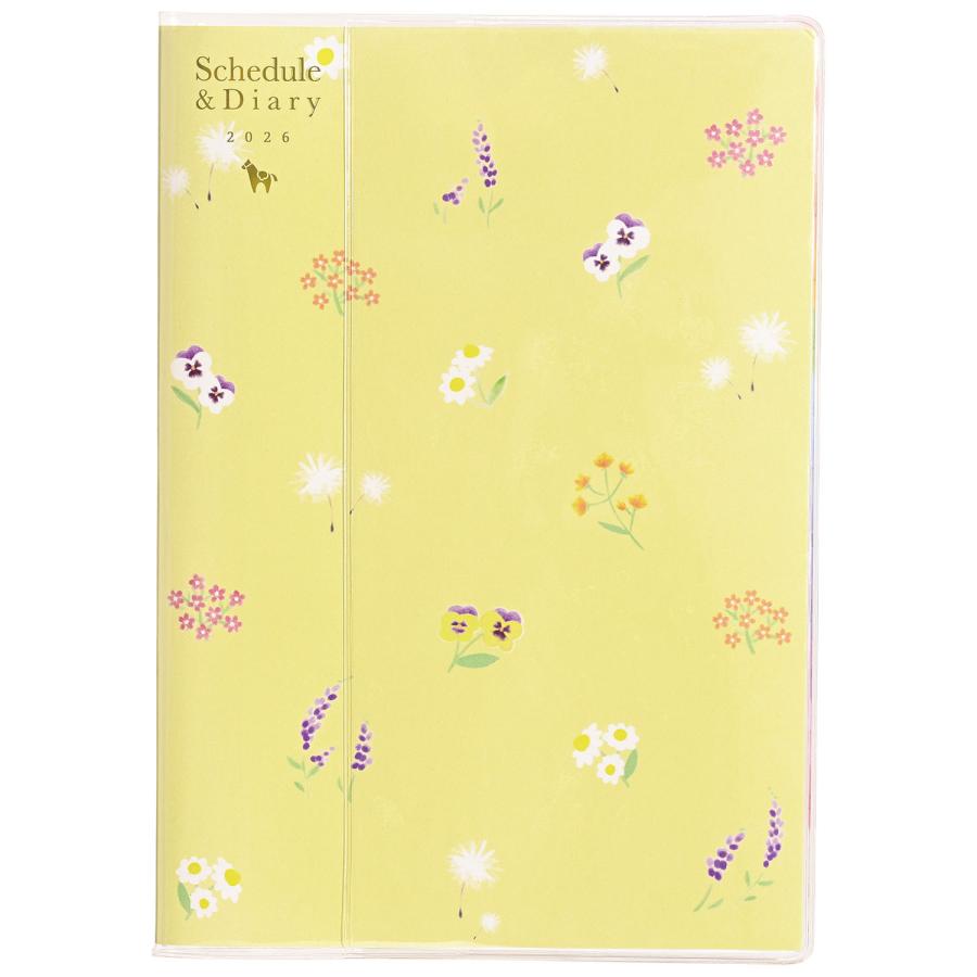 クツワ（KUTSUWA） 2026年 カラーインデックス手帳 A5 フラワー