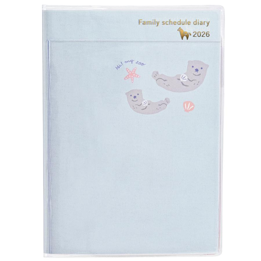 クツワ（KUTSUWA） 2026年 家族手帳 A6 ZOOラッコ HZ054 : 文具店TAG