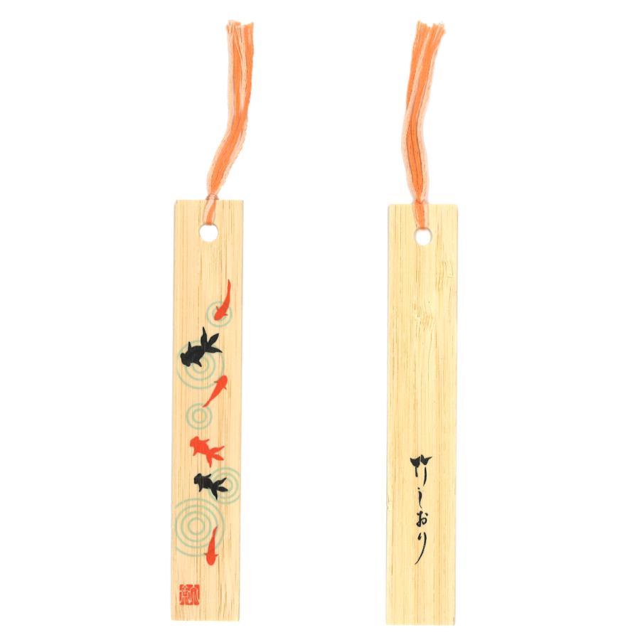 高野竹工] 竹しおり 1枚入 金魚 : 文具店TAG ONLINE Yahoo!店 - 通販
