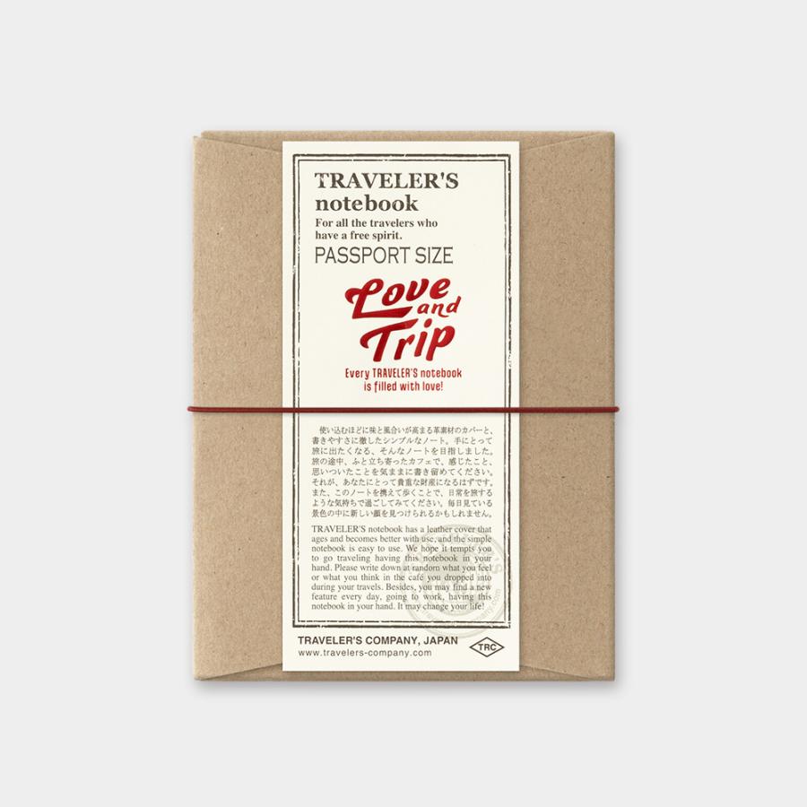 トラベラーズノート パスポートサイズ 本体 レッド 15371006 : 文具店