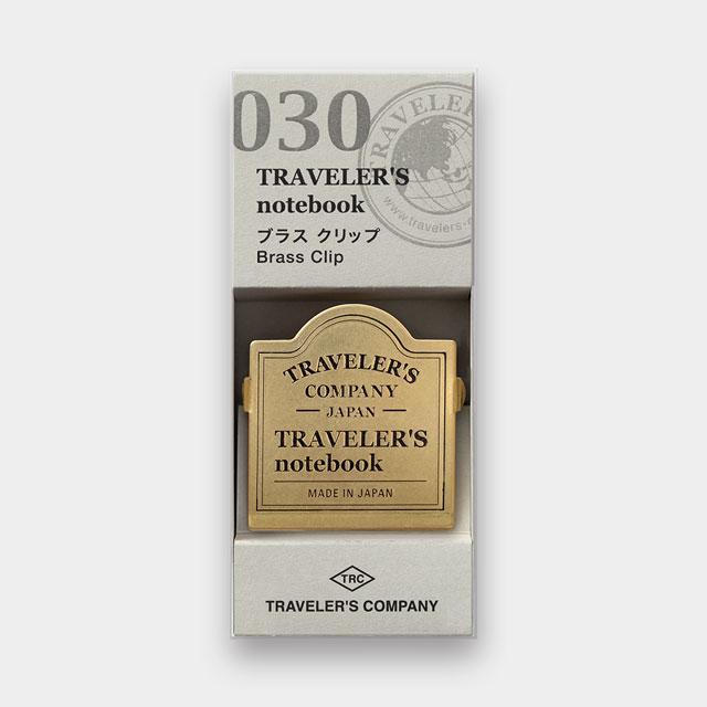 トラベラーズノート ブラスクリップ TRCロゴ柄 030 : 文具店TAG ONLINE