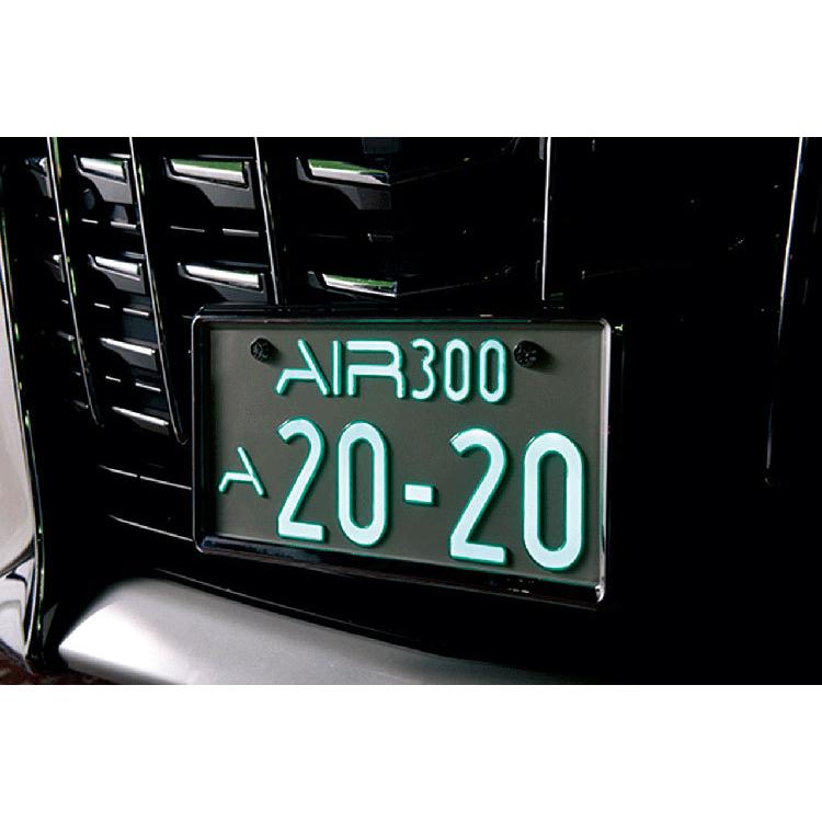 AIR LED 字光式 ナンバープレート対応 新基準適合 エアー 専用ナンバー