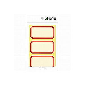 05007アカ　エーワン セルフ角ペーパー 大 赤 3面 18シート 05007（70セット）