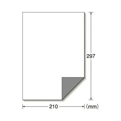 エーワン 屋外でも使えるサインラベルシール(レーザープリンタ) A4 1面 31040(10シート) スリーエムジャパン 4906186310406（5セット）