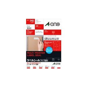 3127624メン　エーワン ラベルシール プリンタ兼用 キレイにはがせる 24面 10枚 31276（40セット）