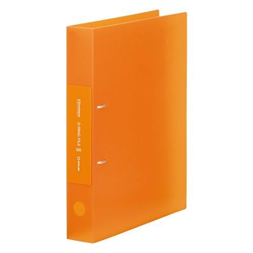 652TSPオレ　シンプリーズ Dリングファイル A4タテ型 透明 オレンジ 652TSPオレ キングジム 4971660030620（220セット）