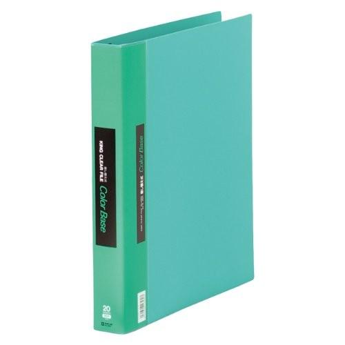 139Wミト　キングジム クリアーファイル カラーベース 差替式 A4S 139W 緑（5セット）