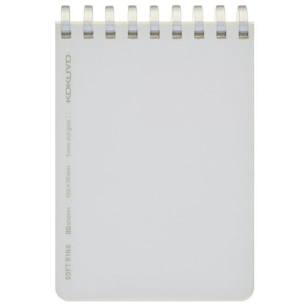 メ-SV578WT-T　コクヨ/ソフトリングメモ クリア 方眼ドット罫A7変形/メ-SV578WT-T コクヨ 4901480334738（220セット）