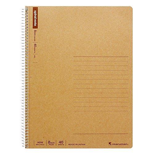 N256 マルマン B5ノートクラフト表紙 N256 マルマン 4979093256402（100セット） マルマン スパイラルノート ベーシックB5 8mm罫 26行 40枚 N256 1