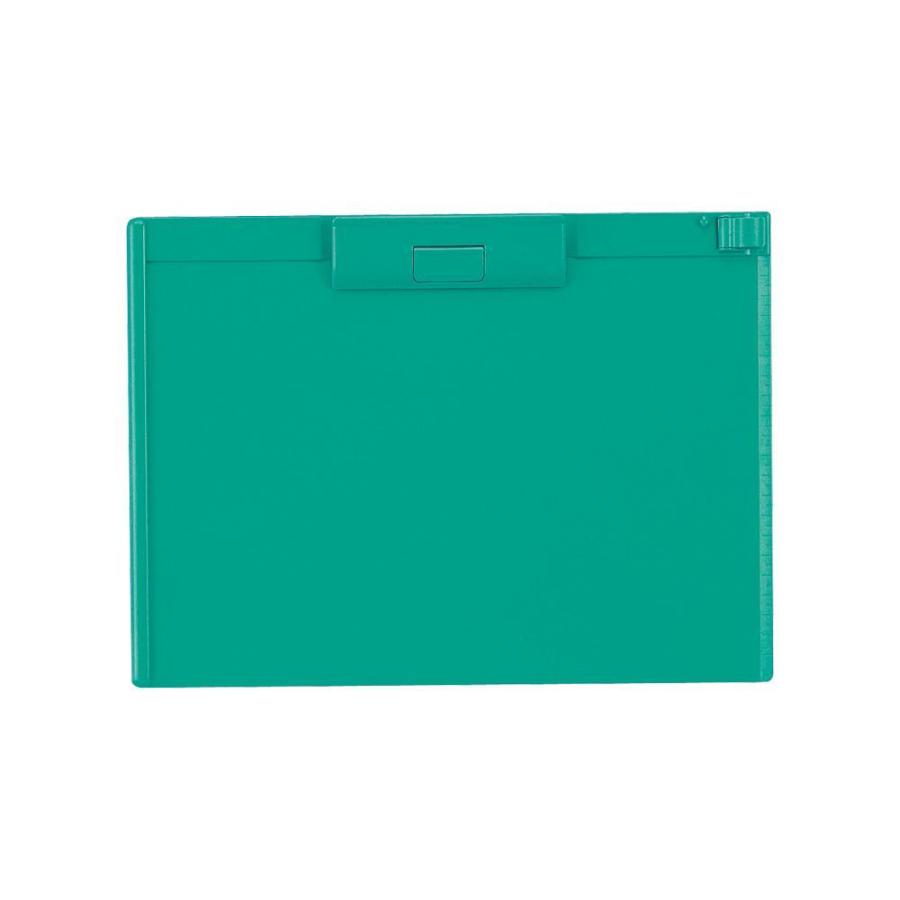 A-987U-7 クリップボード Ａ４・Ｓ型 緑 リヒトラブ 4903419836245（40セット）