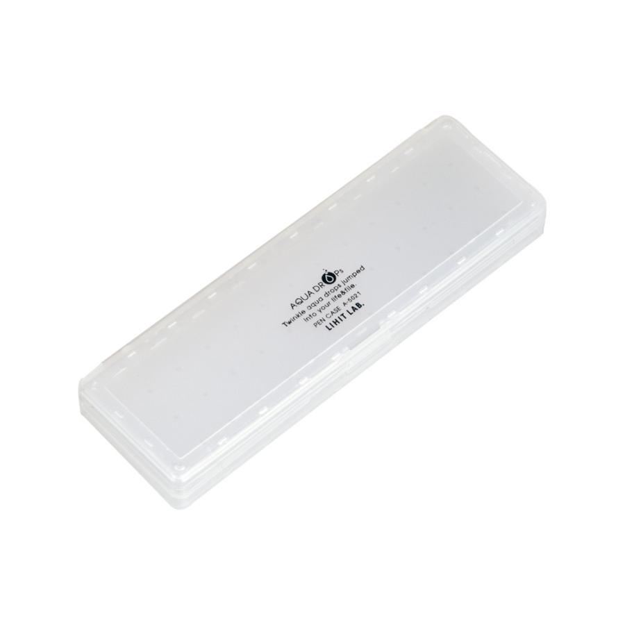 A-5021-1 LIHIT LAB ペンケースアクア A-5021-1 乳白 リヒトラブ 4903419814700（60セット）