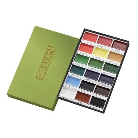 MC20/18V 呉竹 絵てがみ顔彩耽美18色セットMC20/18V（5セット）