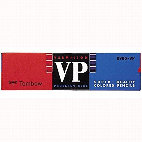 [単価585円・100セット]トンボ 赤青鉛筆 8900VP 朱藍 8900-VP(12本入) トンボ鉛筆 4901991003505（100セット）