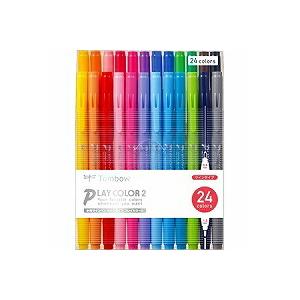 新作ウエア オフィスジャパントンボ鉛筆 プレイカラー2 24色 GCB-012 トンボ鉛筆 4901991057850（30セット）