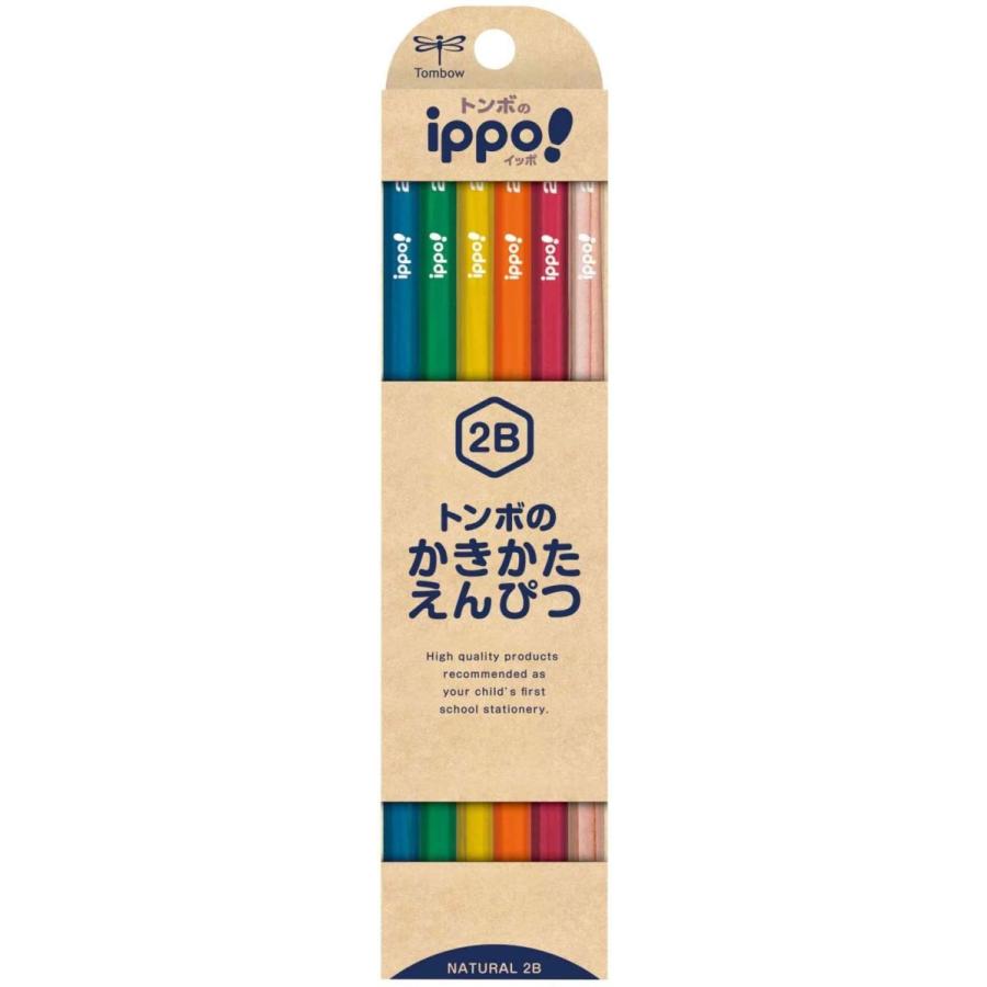 トンボ鉛筆 かきかた鉛筆ナチュラルN04 2B KB-KNN04-2B トンボ鉛筆 4901991022384（10セット）｜tag