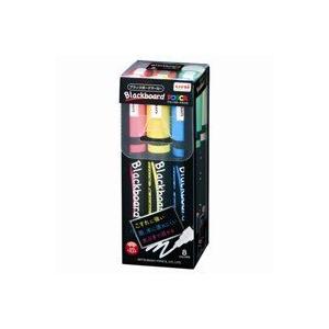 三菱鉛筆 ブラックボードポスカ 中字丸芯 8色セット PCE2005M8C 三菱鉛筆 4902778136195（50セット）