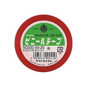 No0 50 ヤマト ビニールテープ 赤 50mm 10m 40セット かわいい