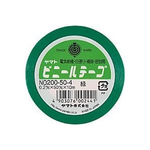 NO200-50-4 ヤマト ビニールテープ 4903076002441（220セット） 緑 10m