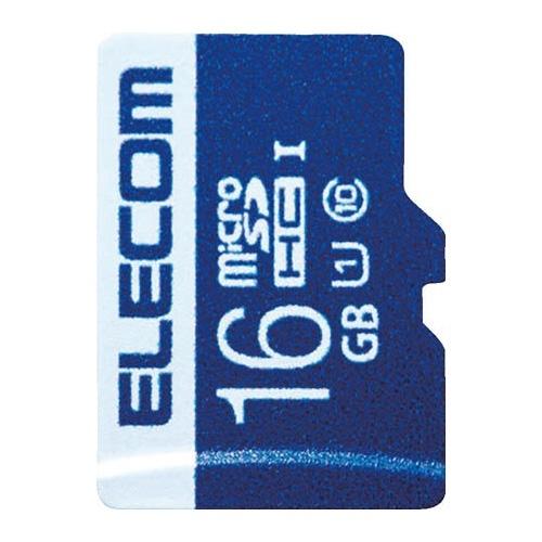 エレコム microSDHCカード 16GB MF-MS016GU11R 4953103320093｜tag
