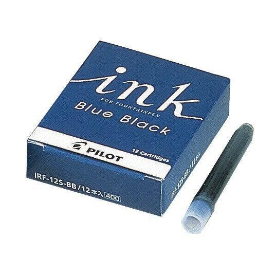 PILOT JAPAN IRF-12S-BB Ink cartridge Refill for fountain pen #Blue-Black /12 pcs 