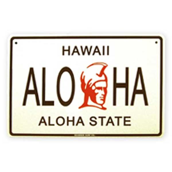 セール SEAWEED SURF シーウィードサーフ/ブリキ看板 HAWAII ALOHA（ハワイ アロハ） ハワイアンパーキングサインボード :sf-68:タヒチ&サーフ Yahoo