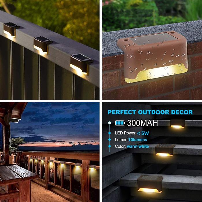 ソーラーライト ガーデン Led 屋外 階段灯 庭 フェンス 防犯対策 6個set Kw 006 1年安心保証付き Kw 006 Tahuna Yahoo 店 通販 Yahoo ショッピング