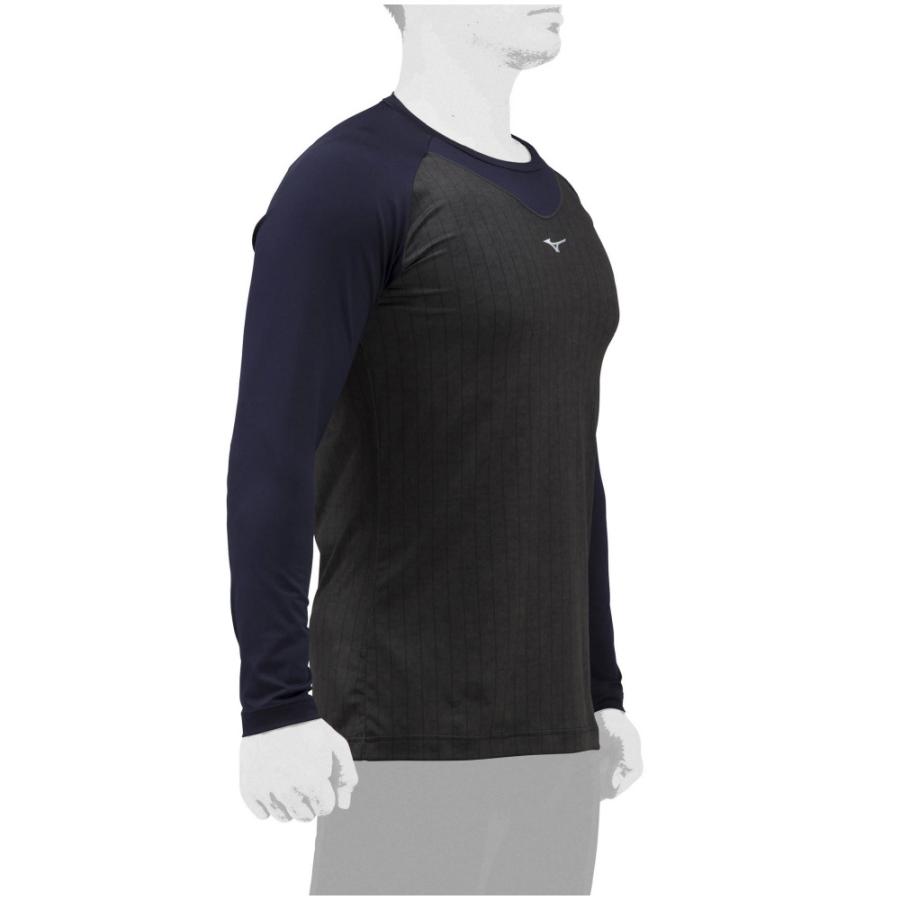 MIZUNO（ミズノ） デザインアンダーシャツ 丸首アンダー 12jaap84