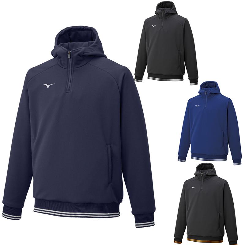 ミズノ プロ　ニットフーディ　ハーフZIP MIZUNO（ミズノ） ミズノプロ ニットフーディ（ハーフZIP） 12je1k05