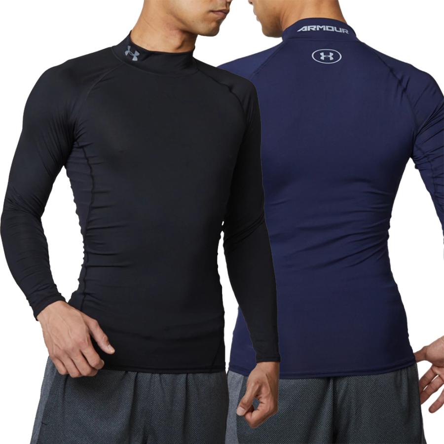 84008 アンダーアーマーヒートギアハイネック長袖黒MD