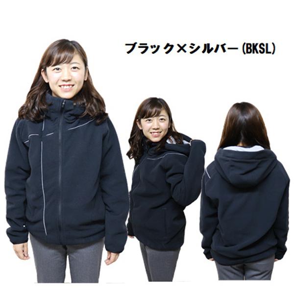 DESCENTE（デサント） フード付きフリースジャケット 長袖 フルジップ