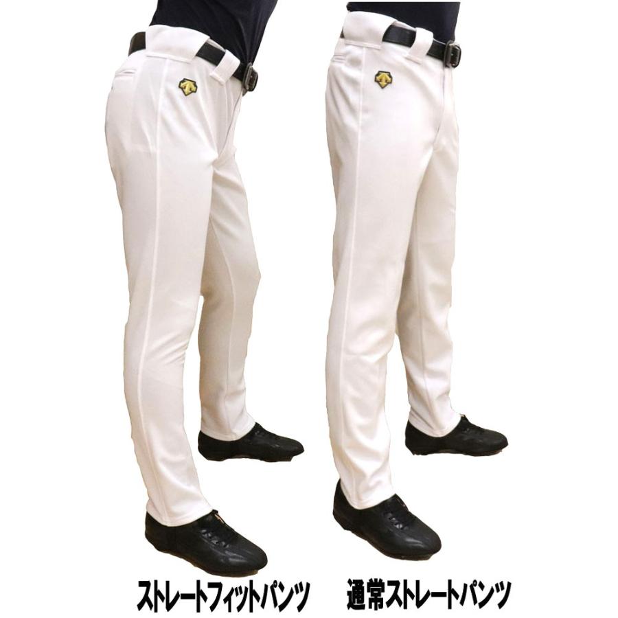 DESCENTE（デサント） ストレートフィットパンツ ライン加工付き